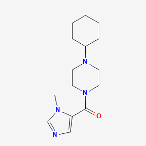 molecular formula C15H24N4O B2816165 (4-Cyclohexylpiperazin-1-yl)-(3-methylimidazol-4-yl)methanone CAS No. 2379972-20-8