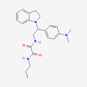 N1-(2-(4-(dimethylamino)phenyl)-2-(indolin-1-yl)ethyl)-N2-propyloxalamide