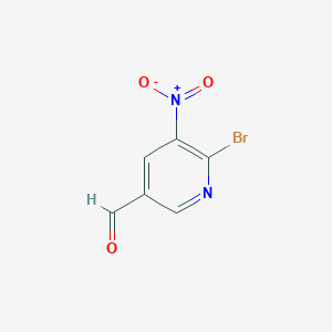 molecular formula C6H3BrN2O3 B2816208 6-Bromo-5-nitronicotinaldehyde CAS No. 1289263-92-8
