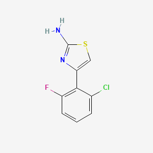 molecular formula C9H6ClFN2S B2816214 4-(2-Chloro-6-fluorophenyl)-1,3-thiazol-2-amine CAS No. 287197-07-3