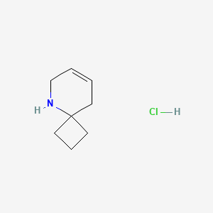 molecular formula C8H14ClN B2816222 5-Azaspiro[3.5]non-7-ene;hydrochloride CAS No. 2344681-47-4
