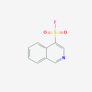 molecular formula C9H6FNO2S B2816333 Isoquinoline-4-sulfonyl fluoride CAS No. 1935460-21-1
