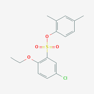 molecular formula C16H17ClO4S B2816352 2,4-Dimethylphenyl 5-chloro-2-ethoxybenzene-1-sulfonate CAS No. 2415556-42-0