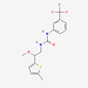 1-(2-Methoxy-2-(5-methylthiophen-2-yl)ethyl)-3-(3-(trifluoromethyl)phenyl)urea
