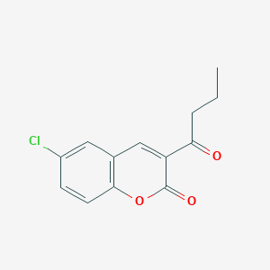 molecular formula C13H11ClO3 B2816451 3-butyryl-6-chloro-2H-chromen-2-one CAS No. 100726-53-2