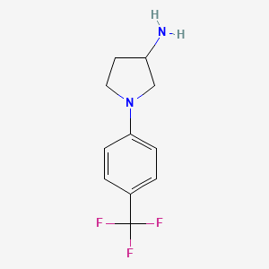 B2816478 1-[4-(Trifluoromethyl)phenyl]pyrrolidin-3-amine CAS No. 1001755-31-2