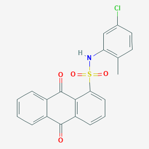 molecular formula C21H14ClNO4S B281653 N-(5-chloro-2-methylphenyl)-9,10-dioxo-9,10-dihydroanthracene-1-sulfonamide 