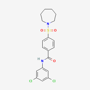 B2816556 4-(azepan-1-ylsulfonyl)-N-(3,5-dichlorophenyl)benzamide CAS No. 681250-71-5