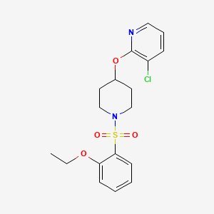 3-Chloro-2-((1-((2-ethoxyphenyl)sulfonyl)piperidin-4-yl)oxy)pyridine