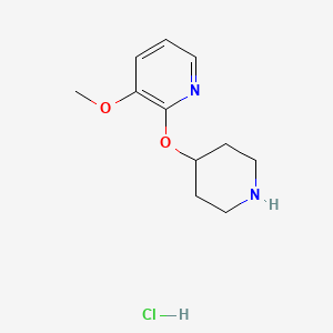 3-Methoxy-2-(piperidin-4-yloxy)pyridinehydrochloride