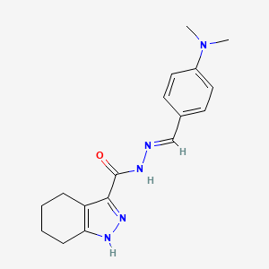 N'-{(E)-[4-(dimethylamino)phenyl]methylidene}-4,5,6,7-tetrahydro-1H-indazole-3-carbohydrazide