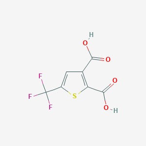 5-(Trifluoromethyl)thiophene-2,3-dicarboxylic acid
