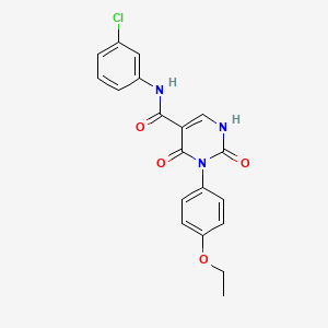N-(3-chlorophenyl)-3-(4-ethoxyphenyl)-2,4-dioxo-1,2,3,4-tetrahydropyrimidine-5-carboxamide
