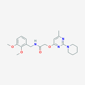 N-(2,3-dimethoxybenzyl)-2-((6-methyl-2-(piperidin-1-yl)pyrimidin-4-yl)oxy)acetamide