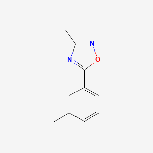 molecular formula C10H10N2O B2816599 3-methyl-5-(3-methylphenyl)-1,2,4-oxadiazole CAS No. 1820718-31-7