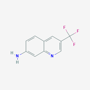 molecular formula C10H7F3N2 B2816628 3-(Trifluoromethyl)quinolin-7-amine CAS No. 1824276-00-7