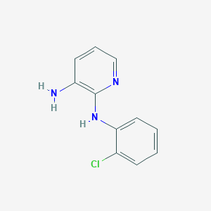 molecular formula C11H10ClN3 B2816651 2-N-(2-chlorophenyl)pyridine-2,3-diamine CAS No. 41082-23-9