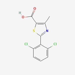 molecular formula C11H7Cl2NO2S B2816683 2-(2,6-dichlorophenyl)-4-methyl-1,3-thiazole-5-carboxylic Acid CAS No. 927974-31-0