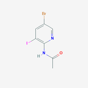 molecular formula C7H6BrIN2O B2816760 N-(5-Bromo-3-iodopyridin-2-YL)acetamide CAS No. 875639-45-5