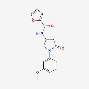molecular formula C16H16N2O4 B2816776 N-[1-(3-methoxyphenyl)-5-oxopyrrolidin-3-yl]furan-2-carboxamide CAS No. 896274-19-4