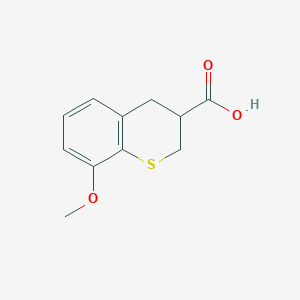 molecular formula C11H12O3S B2816830 8-Methoxythiochromane-3-carboxylic acid CAS No. 100746-85-8