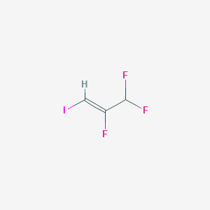 molecular formula C3H2F3I B2816842 (Z)-1-Iodo-2,3,3-trifluoro-1-propene CAS No. 110680-47-2