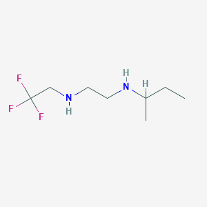 molecular formula C8H17F3N2 B2816858 N-2-Butyl-N'-2,2,2-trifluoroethyl ethylenediamine CAS No. 886500-66-9
