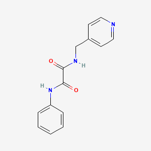 molecular formula C14H13N3O2 B2816861 N'-phenyl-N-[(pyridin-4-yl)methyl]ethanediamide CAS No. 331637-20-8