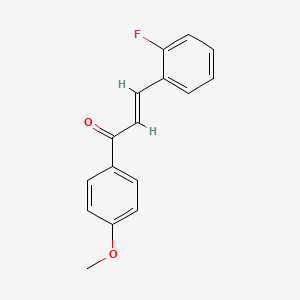 molecular formula C16H13FO2 B2816889 (2E)-3-(2-fluorophenyl)-1-(4-methoxyphenyl)prop-2-en-1-one CAS No. 1192353-06-2