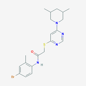 molecular formula C20H25BrN4OS B2816974 N-(4-BROMO-2-METHYLPHENYL)-2-{[6-(3,5-DIMETHYLPIPERIDIN-1-YL)PYRIMIDIN-4-YL]SULFANYL}ACETAMIDE CAS No. 1251693-64-7