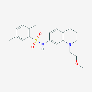 molecular formula C20H26N2O3S B2816985 N-(1-(2-methoxyethyl)-1,2,3,4-tetrahydroquinolin-7-yl)-2,5-dimethylbenzenesulfonamide CAS No. 1170229-24-9