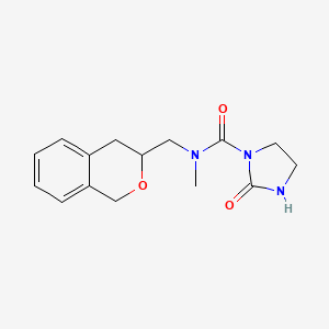 molecular formula C15H19N3O3 B2816994 N-(isochroman-3-ylmethyl)-N-methyl-2-oxoimidazolidine-1-carboxamide CAS No. 2034448-64-9