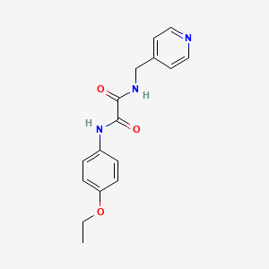 molecular formula C16H17N3O3 B2817004 N'-(4-ethoxyphenyl)-N-(pyridin-4-ylmethyl)oxamide CAS No. 331637-36-6