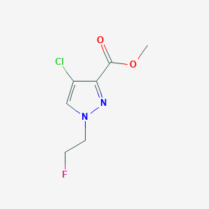 molecular formula C7H8ClFN2O2 B2817074 Methyl 4-chloro-1-(2-fluoroethyl)-1H-pyrazole-3-carboxylate CAS No. 1429417-83-3
