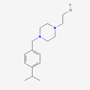 molecular formula C16H26N2O B2817085 2-(4-([4-(Propan-2-yl)phenyl]methyl)piperazin-1-yl)ethan-1-ol CAS No. 415714-03-3