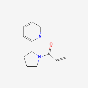 molecular formula C12H14N2O B2817134 1-(2-Pyridin-2-ylpyrrolidin-1-yl)prop-2-en-1-one CAS No. 2175508-13-9