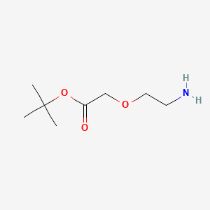 molecular formula C8H17NO3 B2817142 NH2-PEG1-C1-Boc CAS No. 1155811-37-2