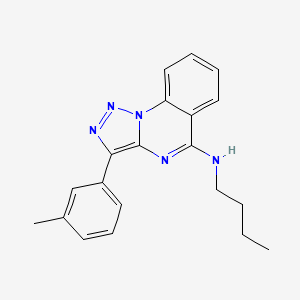 molecular formula C20H21N5 B2817147 N-BUTYL-3-(3-METHYLPHENYL)-[1,2,3]TRIAZOLO[1,5-A]QUINAZOLIN-5-AMINE CAS No. 902580-95-4