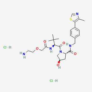 B2817172 VH032-PEG1-NH2 (dihydrochloride) CAS No. 2341796-83-4