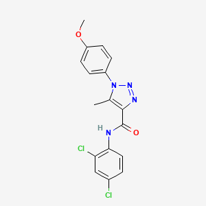molecular formula C17H14Cl2N4O2 B2817199 N-(2,4-dichlorophenyl)-1-(4-methoxyphenyl)-5-methyl-1H-1,2,3-triazole-4-carboxamide CAS No. 878734-13-5