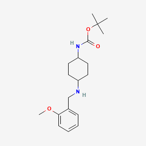 molecular formula C19H30N2O3 B2817231 tert-Butyl (1R*,4R*)-4-(2-methoxybenzylamino)cyclohexylcarbamate CAS No. 1286263-95-3