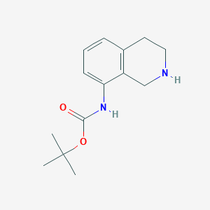 molecular formula C14H20N2O2 B2817237 tert-Butyl (1,2,3,4-tetrahydroisoquinolin-8-yl)carbamate CAS No. 1540071-42-8