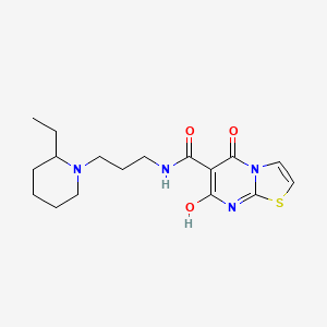 molecular formula C17H24N4O3S B2817334 N-(3-(2-ethylpiperidin-1-yl)propyl)-7-hydroxy-5-oxo-5H-thiazolo[3,2-a]pyrimidine-6-carboxamide CAS No. 898431-67-9