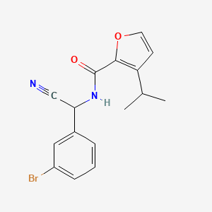 molecular formula C16H15BrN2O2 B2817419 N-[(3-bromophenyl)(cyano)methyl]-3-(propan-2-yl)furan-2-carboxamide CAS No. 2094141-53-2