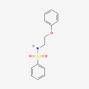 molecular formula C14H15NO3S B2817429 N-(2-phenoxyethyl)benzenesulfonamide CAS No. 117824-64-3