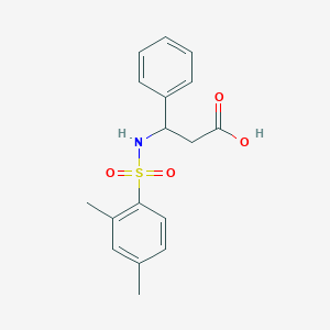 molecular formula C17H19NO4S B281746 N-[(2,4-dimethylphenyl)sulfonyl]-3-phenyl-beta-alanine 