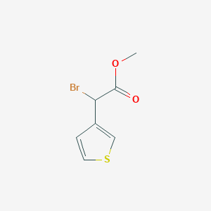 molecular formula C7H7BrO2S B2817518 Methyl 2-bromo-2-(thiophen-3-yl)acetate CAS No. 135660-91-2