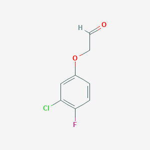 molecular formula C8H6ClFO2 B2817560 2-(3-chloro-4-fluorophenoxy)acetaldehyde CAS No. 1248355-99-8