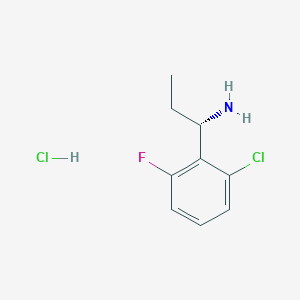 (1S)-1-(2-Chloro-6-fluorophenyl)propan-1-amine hydrochloride