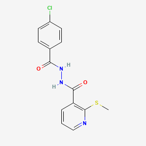 N'-(4-chlorobenzoyl)-2-methylsulfanylpyridine-3-carbohydrazide
